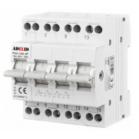 Przełącznik sieć-agregat/ UPS/ panele PV, 4 polowy 16A